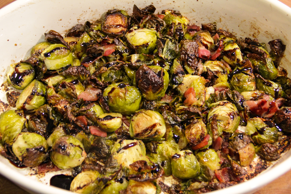 Roasted Brussels Sprouts with Balsamic